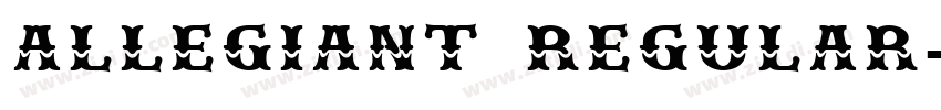 ALLEGIANT REGULAR字体转换